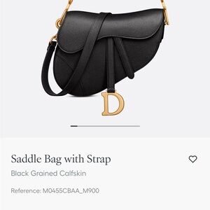 Dior saddlebag